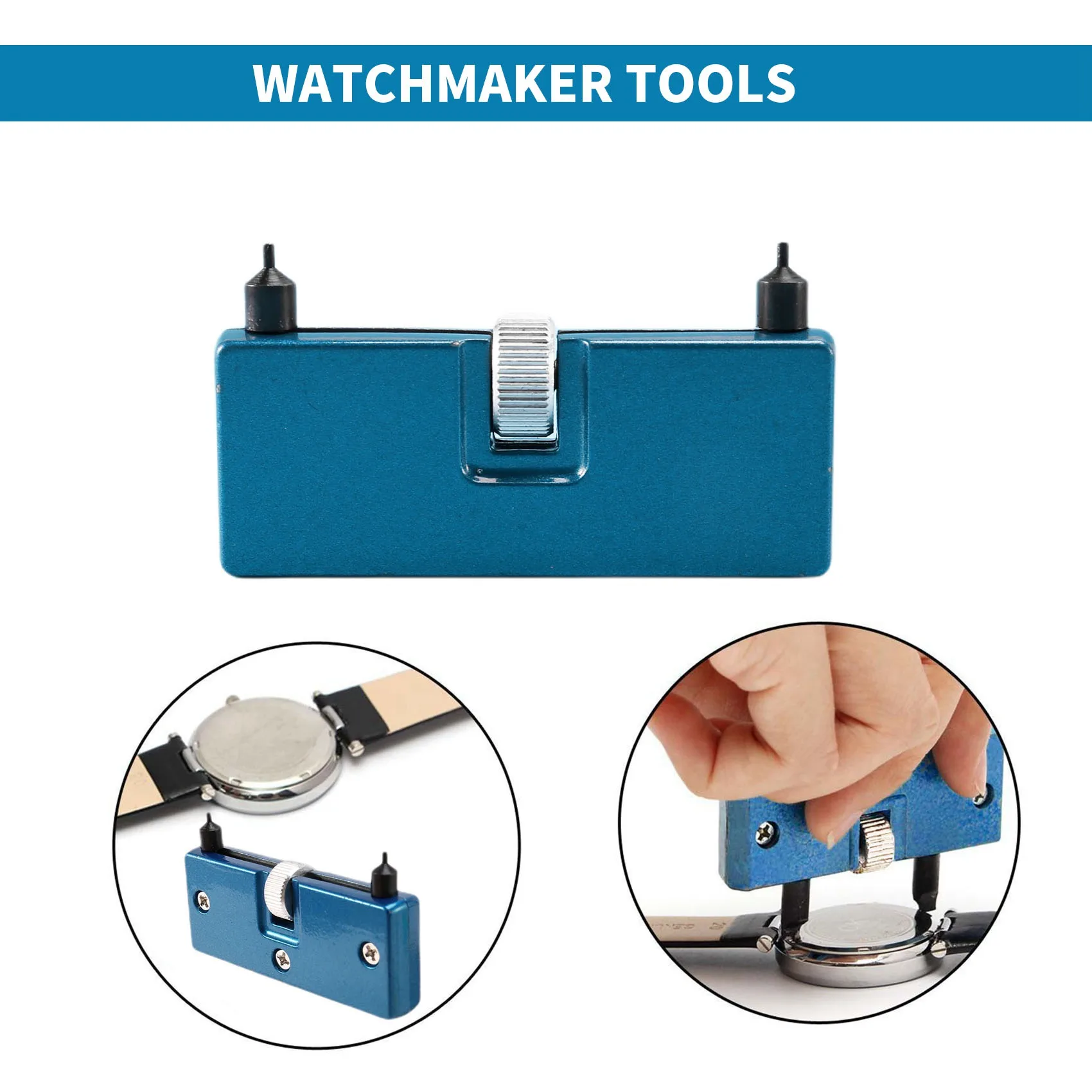 N96R Alat Casing Belakang Pembuka Jam Tangan Dapat Disesuaikan Kunci Pas Penghilang Tekan Lebih Dekat Kunci Pas Sekrup Penghilang Baterai Jam Tangan Perbaikan Juga Pembuat Jam