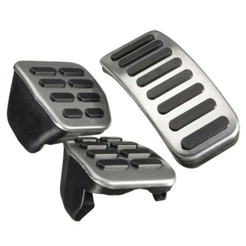 LHD Car MT Gas Fuel Brake Foot Footrest Pedal Cover For Golf 4 Bora Beetle Rsi R32