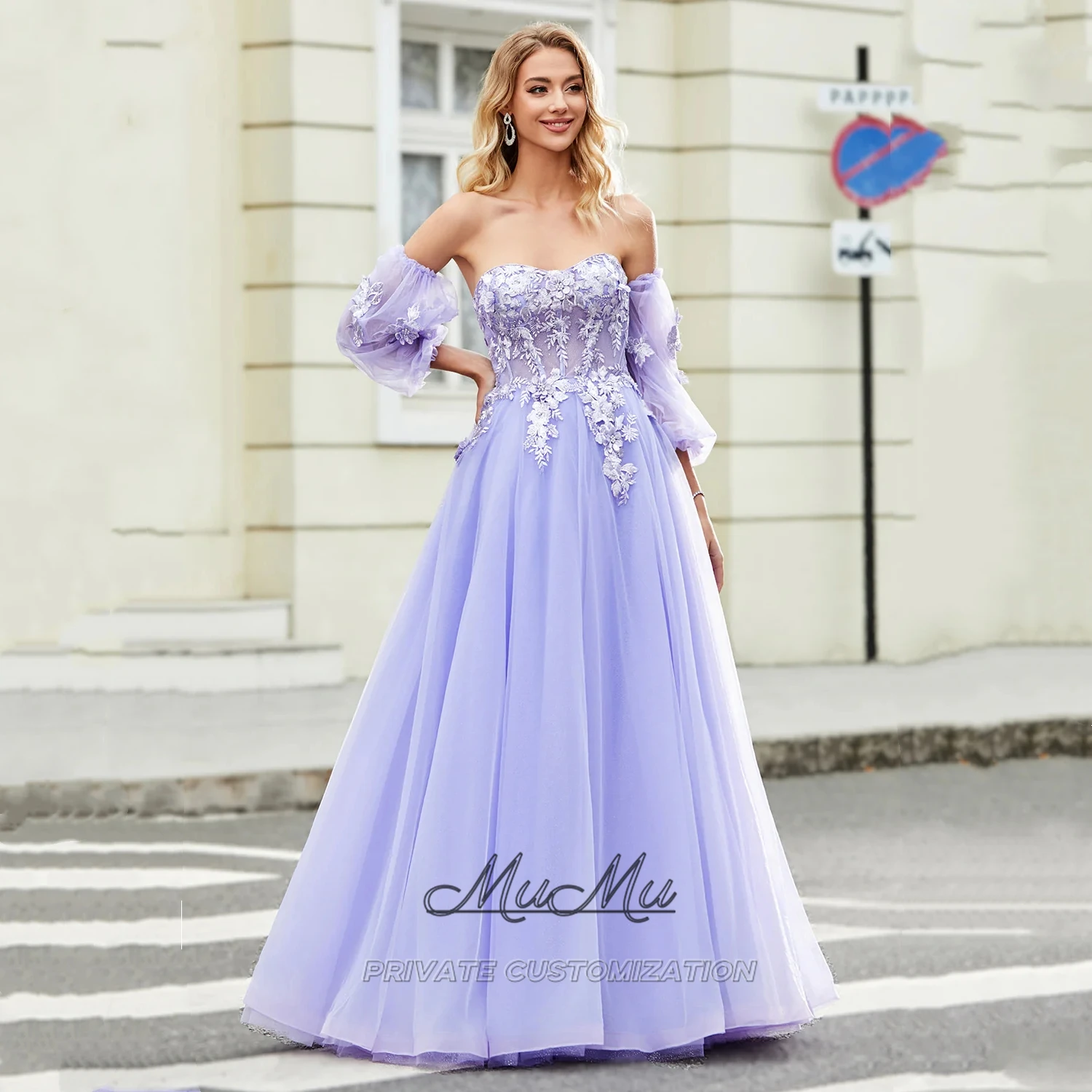 

MuMu Customized Elegant Evening Dresses Woman Luxury prom Dresses Sharon happy evening Dresses Purple long skirt Cocktail Dress