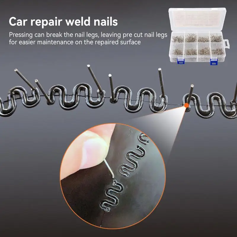 Welder Hot Staples Welding Hot Staples Rustproof For Car Repair Cracks Repair Soldering Equipment In Divided Storage Box For SUV