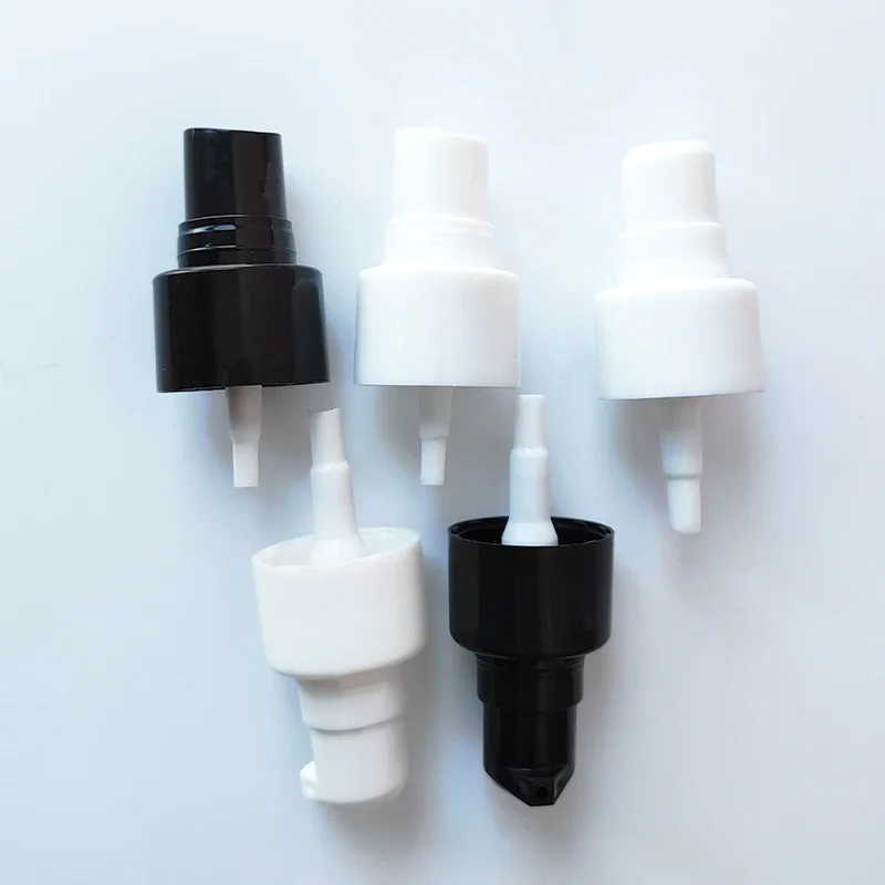 Whosesale สีดํา/สีขาวเครื่องสําอางโลชั่นสเปรย์ปั๊มแก้วสะอาดพลาสติกแชมพูโลชั่นฝาขวดอุปกรณ์เสริมหัวเปลี่ยน