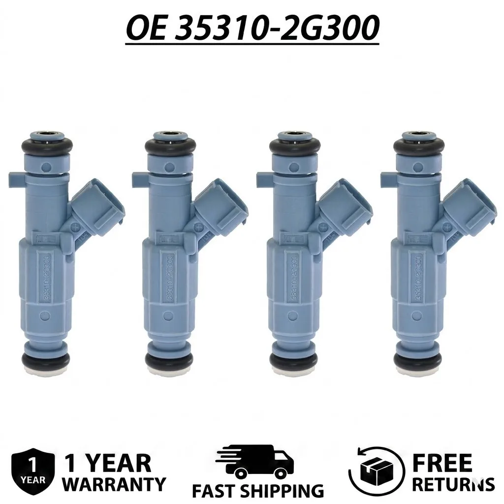 

4pcs Fuel Injector fits Kia Forte 2.4L Replace 35310-2G300 Auto Parts