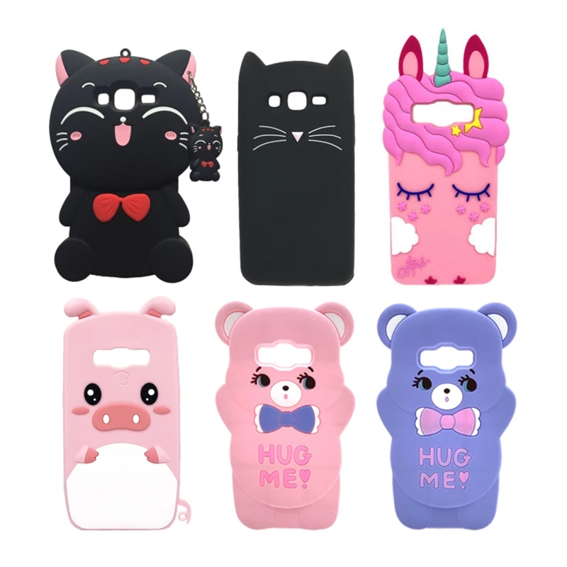 Silicone Case For Samsung Galaxy J5 2015 J500F J500H J500M J500FN Cover 3D Cartoon Phone Bag Case For Samsung J5 2015 J500 5.0