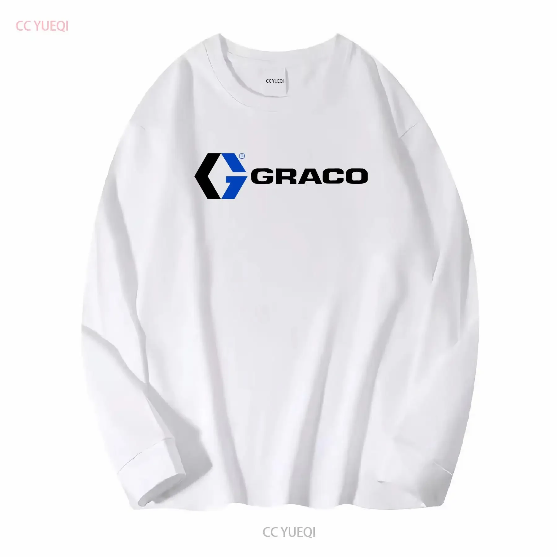 تي شيرت GRACO Drywall Stucco Pump Sprayer مقاس S إلى 5XL عتيق مغسول مريح ملابس الشارع أنيقة قليلاً ناعمة أوم