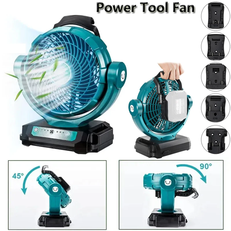 

Power Tool Fan For Bosch For Makita For Milwaukee For Dewalt Battery 14.4V 18V 20V Li-ion Battery Fan For Dewalt DCB200 DCB205