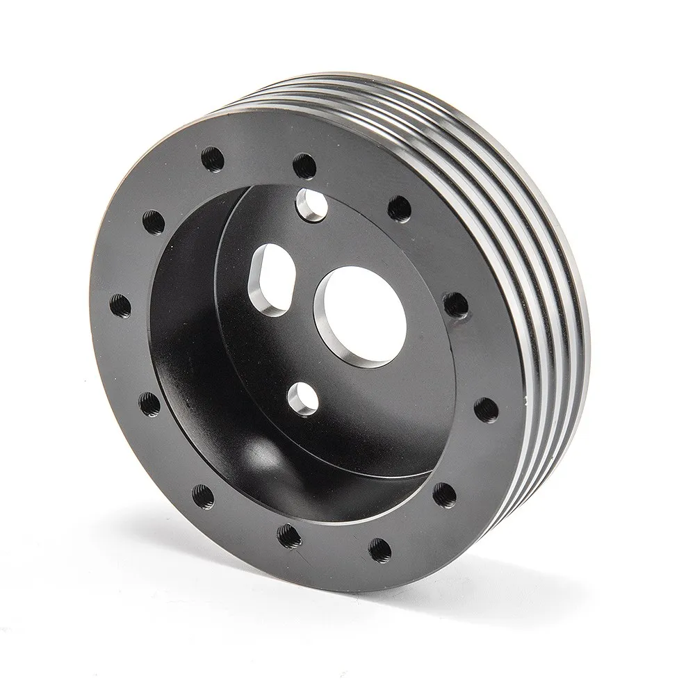 Universal Auto High-quality Aluminium Alloy Steering Wheel Boss Kit Heightening Pad 6 Hole To fit 3 Hole Fixed Type Heightening