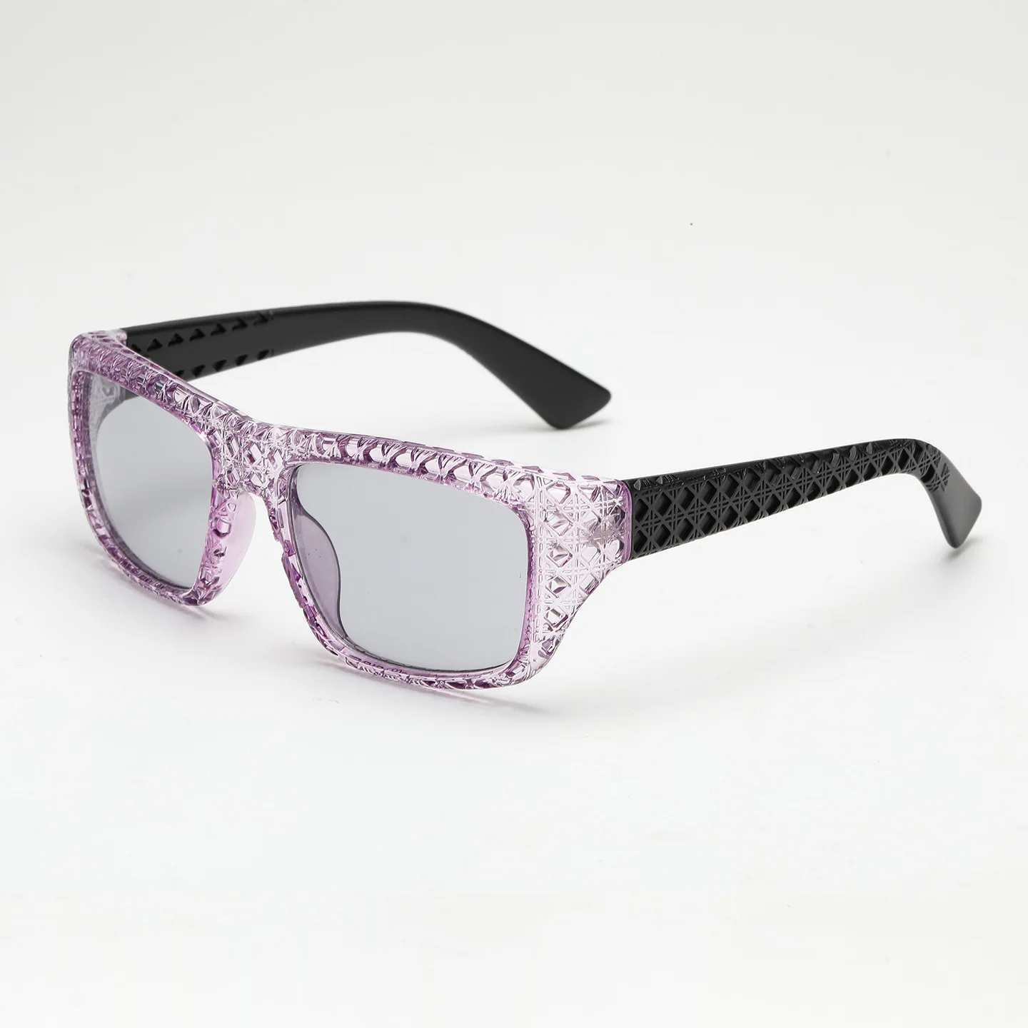 New Fashion Metal Small Frame Square Designer Women's Sunglasses Sunglasses with Simple Lines Star Same Style