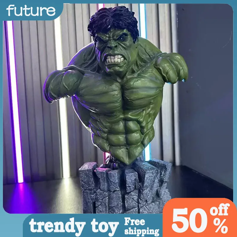 1/3 Avengers The Incredible Hulk Bust Perimeter Resin Model Cool Statue Desktop Decoration Ornaments Kids Christmas Gifts Toys