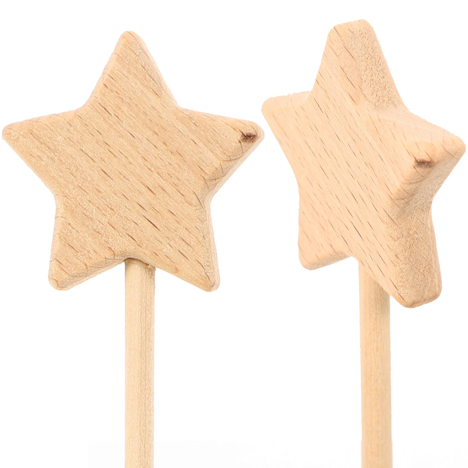 3 Pcs Girls Toys Fairy Wand Wooden Unfinished for DIY Star Wands Party Decorations Blank Angel Child