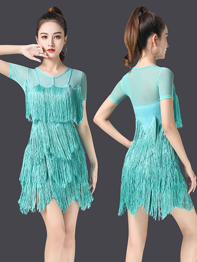 여성용 라틴 댄스 드레스, 표준 볼룸 댄스 훈련 의상, 살사 댄스 드레스, 패션