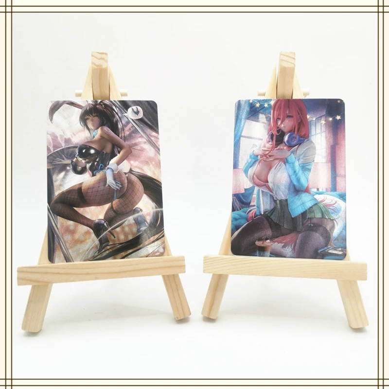 16 pz/set Anime Naruto Hyuga Hinata Carte Ragazza Personaggio Della Serie ACG Sexy Carte Nude Kawaii Giocattolo Regalo Giochi Fumetti Collezione di Carta