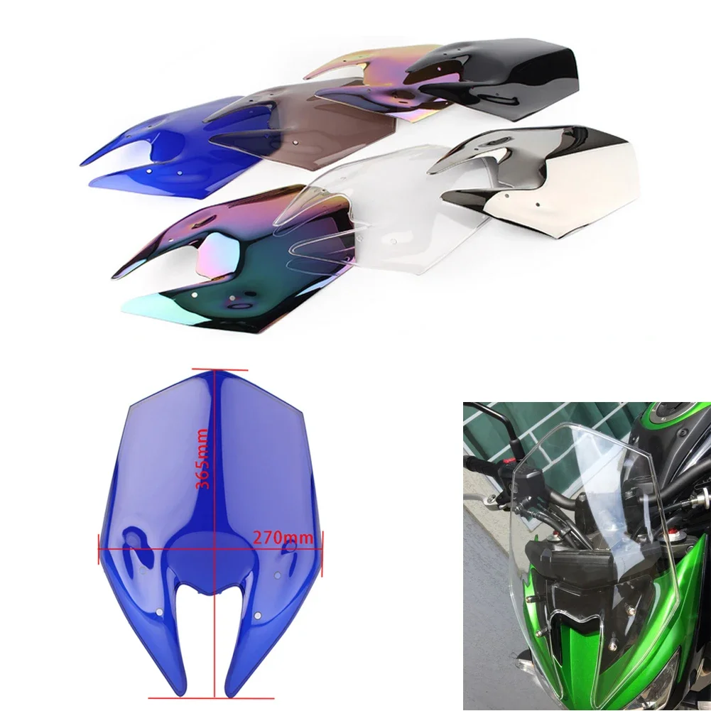 Motorcycle Windshield Double Bubble WindScreen Visor Fairing Deflector For Kawasaki Z 800 Z800 2013-2018 2019 2020 2021 2022