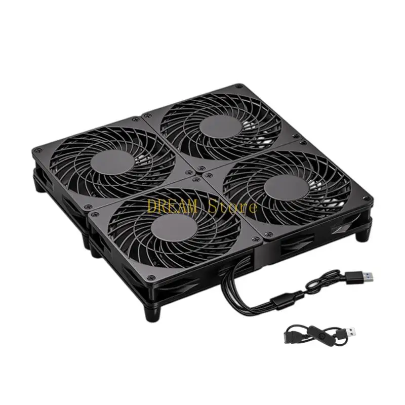 High Speed 1500RPM USB Computer Fan 5V 0.2A For TV Box And DVR Efficient Heat Dissipation Best Sale