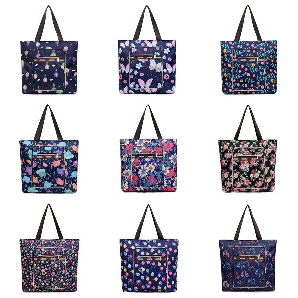 Reusable Shopping Bag Hot Sale Waterproof Eco-friendly Grocery Pouch Tote Large Capacity Foldable Handbags Household