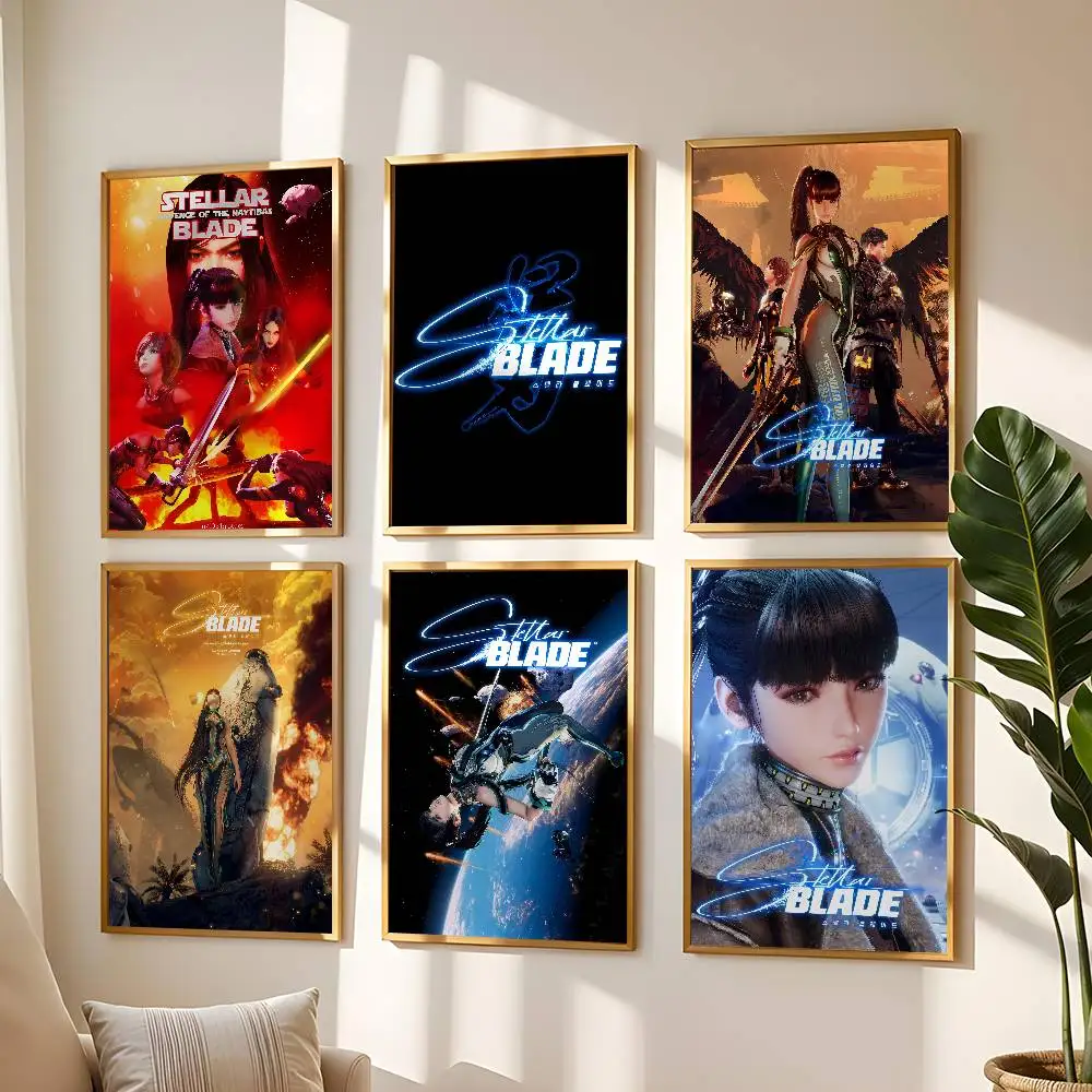 Game Stellar Blade Poster High Quality Print Waterproof Wall Art Sticker For Bar Living Room Decor Gift
