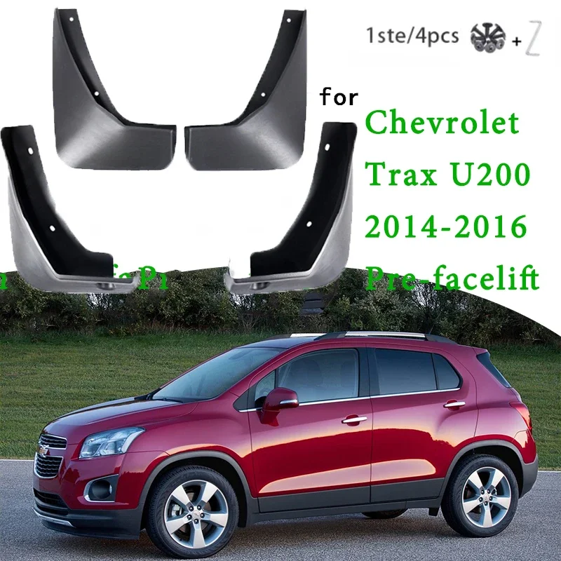 4x for Chevrolet Trax Tracker 2014 2015 2016 Holden Trax U200 Car Mudflaps Splash Guards MudGuards Mud Flaps Fender Accessories