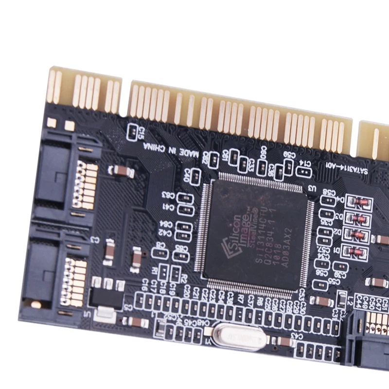 Scheda di espansione interna controller raid PCI SATA a 4 porte con due cavi SATA, per PC desktop, supporto disco rigido SATA