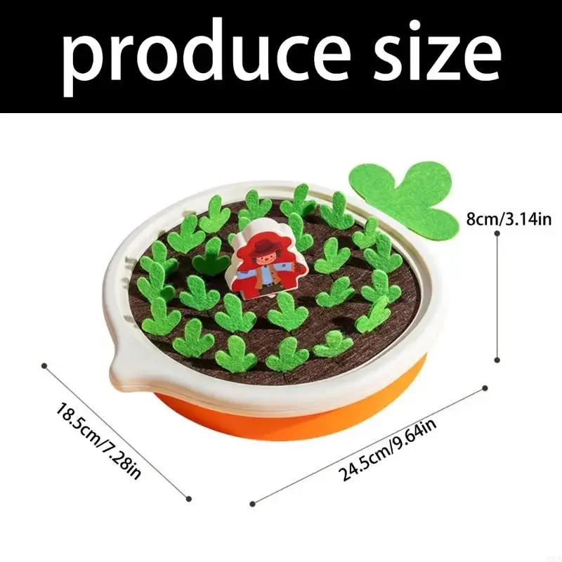 Colorful Carrot Harvest Educational Game For Ages 3+ Strengthens Hand Eye Coordination Using 15UB