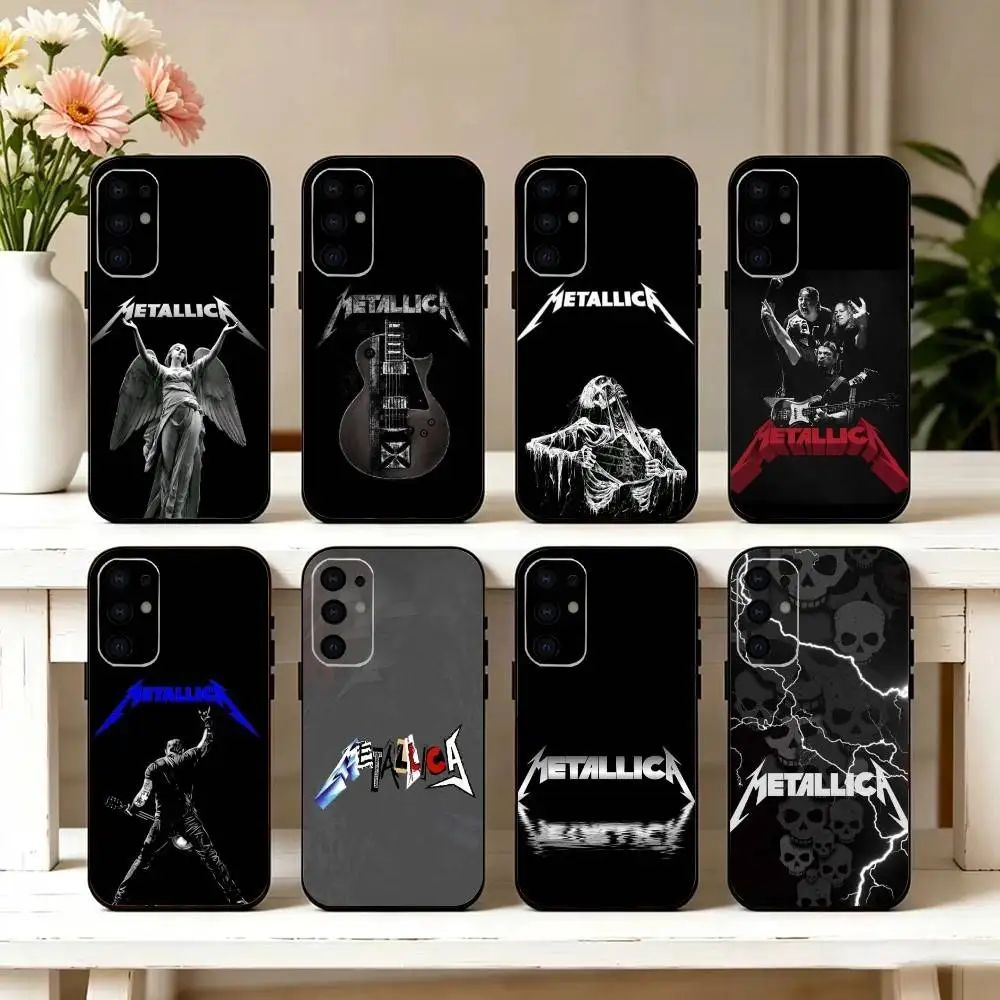 Logo Music M-Metallica Album Phone Case For Samsung S25,S24,S21,S22,S23,S30,Ultra,S20,Plus,Fe,Soft Silicone Black Cover