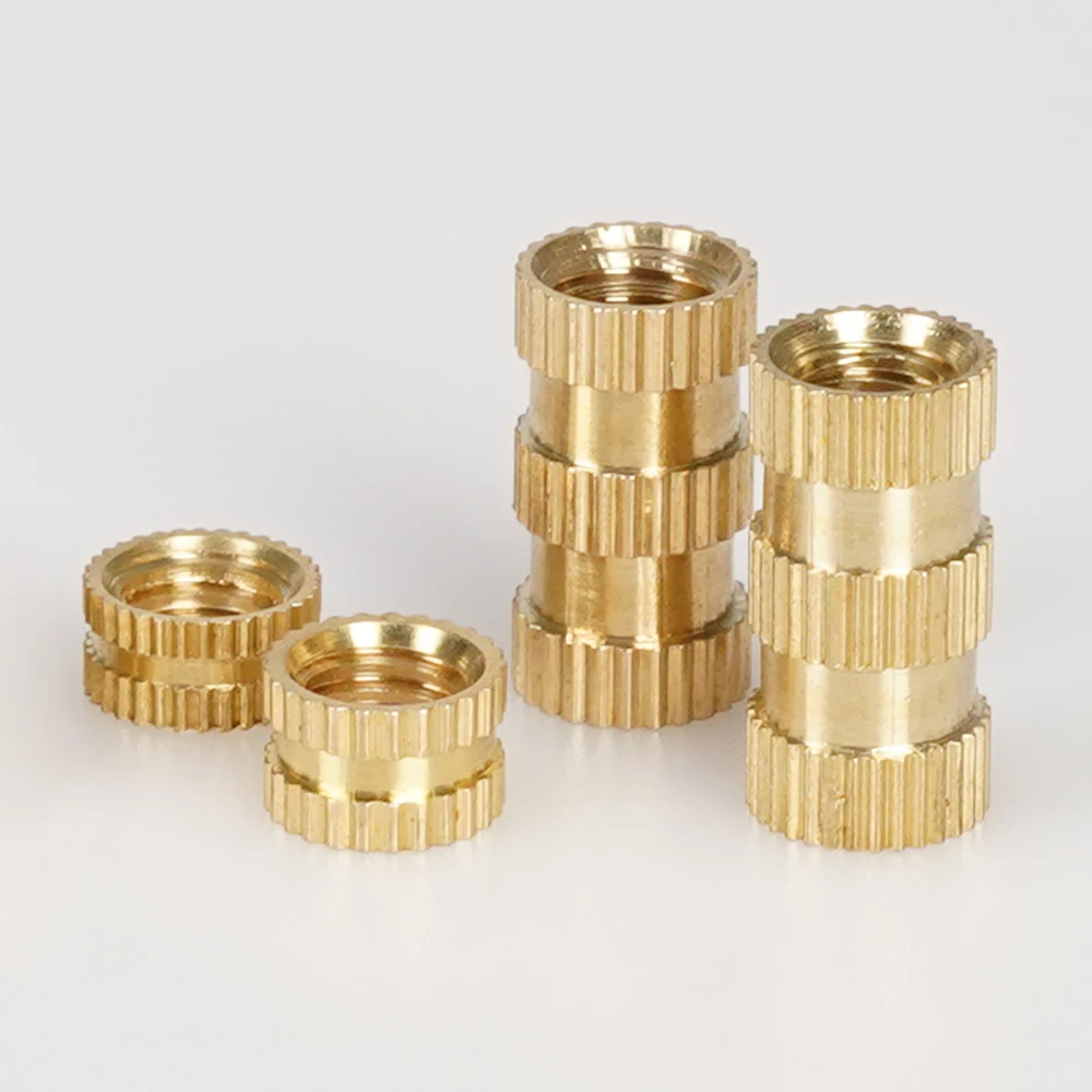 M3 M4 Brass Embedded Knurled Nut Hot Melt Notebook Nut Forming Copper Hot Insert nNut Thread Embedded 3D PrinterNut Sleeve