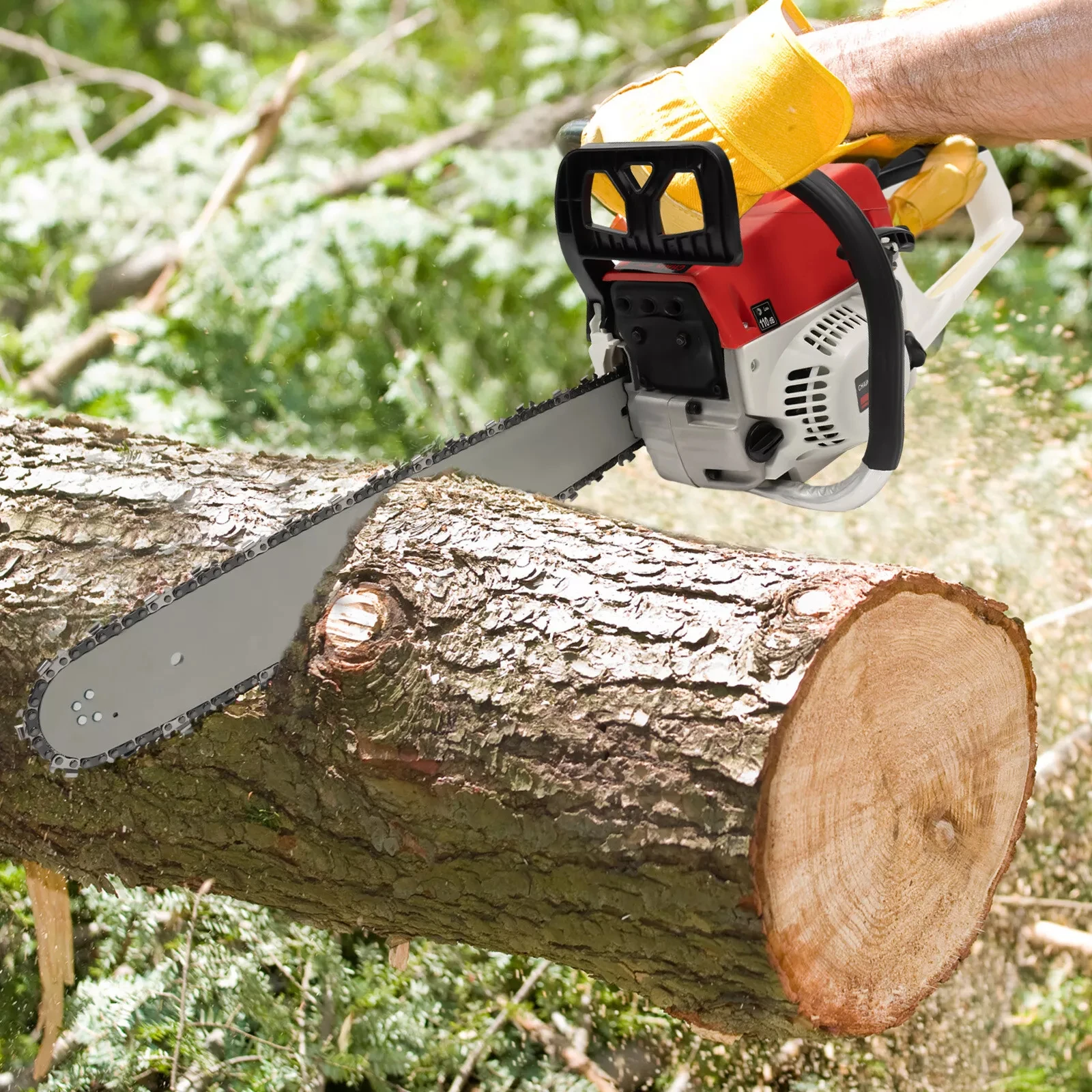 

52CC Gasoline Chainsaw, 20 Inch 2-Stroke Wood Cutting & Pruning Chain Saw