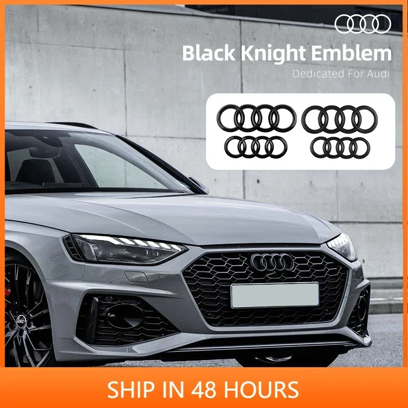 

For AUDI A3 A5 A4L A4 A1 A6L A7 A7L Q3 Q5 Supercar S3 RS5 A8 Car Front Rear Trunk Emblem Badge Replacement Decoration Stickers