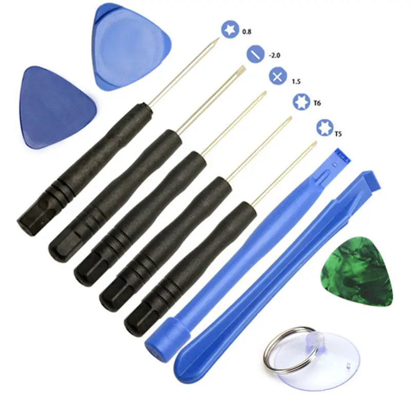 Kit d'outils de levier d'ouverture de réparation mobile, tournevis pour téléphone portable, outils de démontage, nouveau, ensemble de 11 pièces