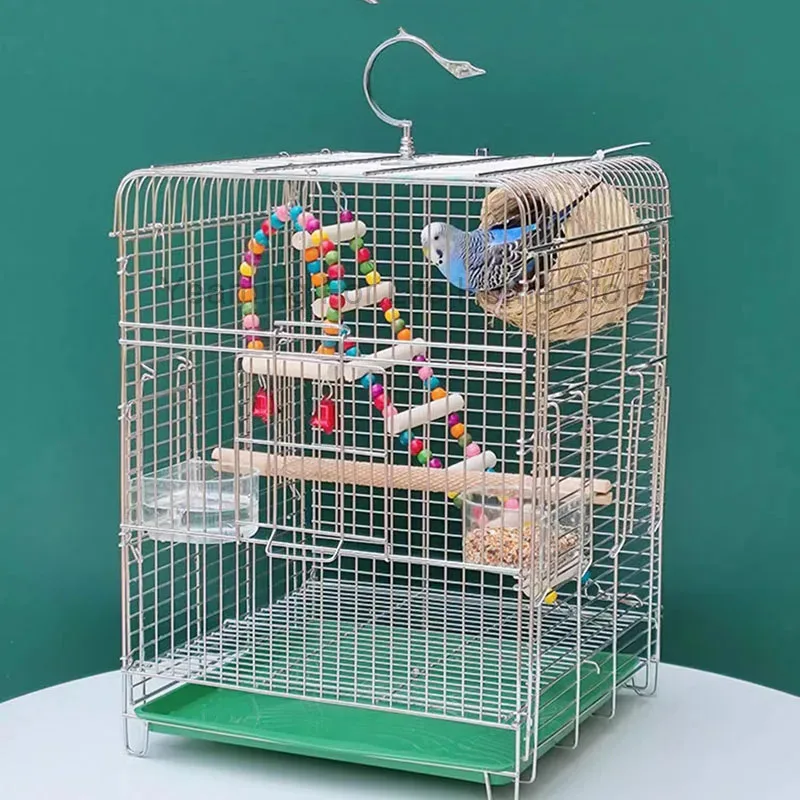 Lovebird Bird Cage Feeder Parakeet Small Bird Cages Breeding Playground Chinchilla Parrot Nido Para Pajaros Bird House Garden