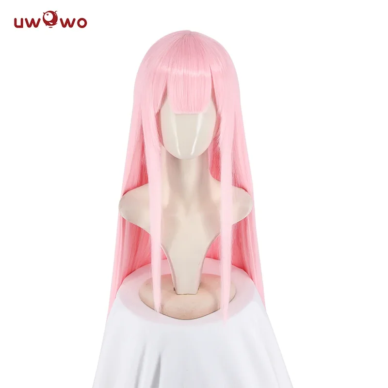 UWOWO Anime Zeroo Twoo Cosplay 02 Cosplay Wig Headband Synthetic Pink Heat Resistant 002 Hair