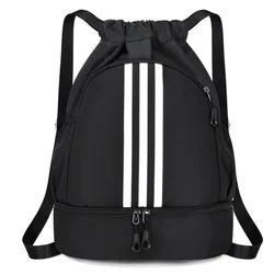 Fitness Rucksack Basketball Sporttasche Outdoor Rucksack Frauen Männer Reisen Fußball Fußball Lagerung Taschen Training Kordelzug Sport Tasche