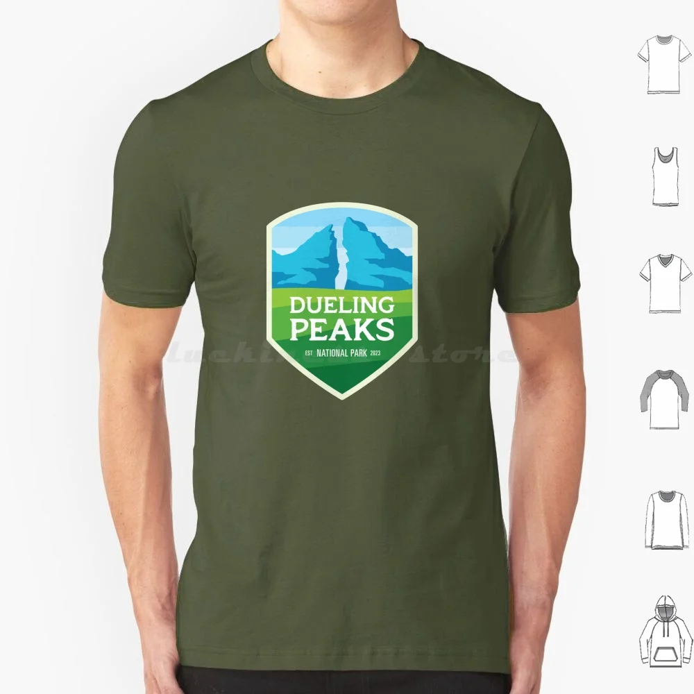 Dueling Peaks National Park T Shirt Cotton Men Women Diy Print Totk Tears Of The Kingdom Breath Of The Wild Legend Of Hyrule