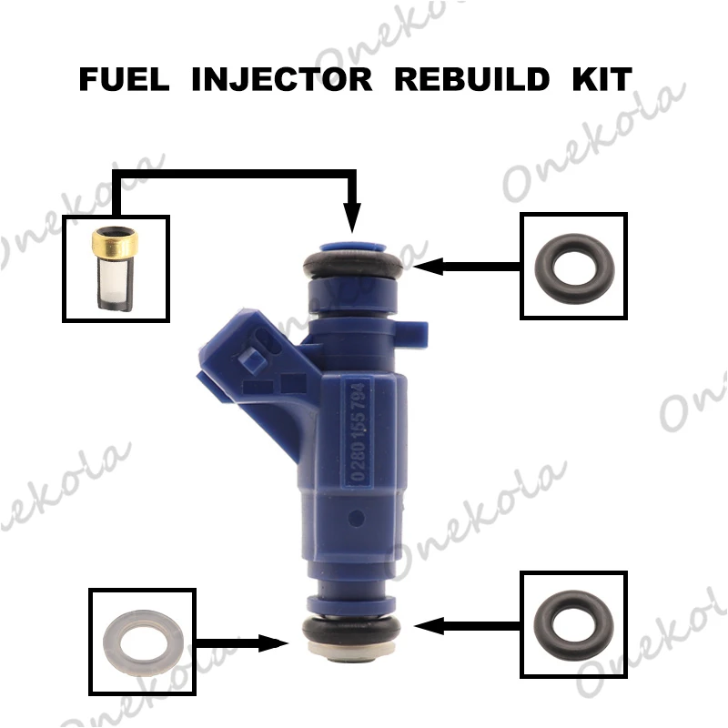 

Fuel Injector repair kit Orings Filters for EUGEOT 106 206 306 CITROEN SAXO XSARA PICASSO 1.6 8v 0280155794