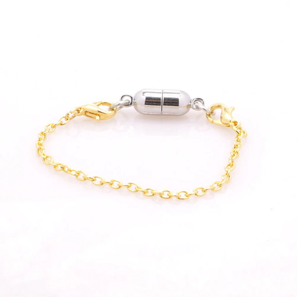 

10Pcs Necklace Extension Chain Stainless Steel Double Lobster Clasp Extender Set for Jewelry Making Bracelet Anklet Necklaces