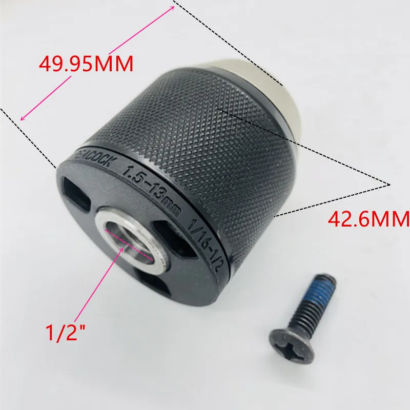 Mandril sem Chave 213 mm 220unf Substituto para Makita Ddfatadura Ddp48 dh