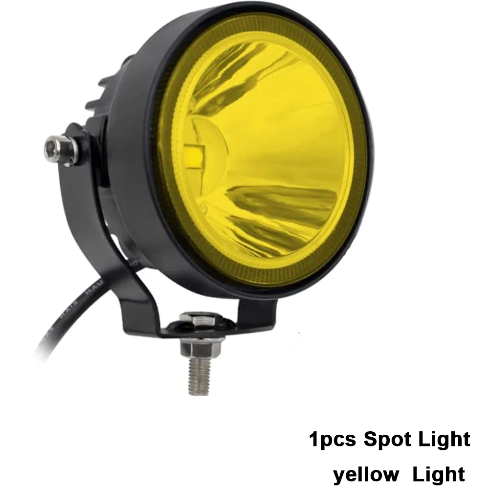 NLpearl 2 stks 12 V 24 V Led Verlichting Offroad 4 Inch Ronde Spots Mistlamp Voor Auto ATV Crossmotor pick-up Boot Motorfiets - afbeelding 1