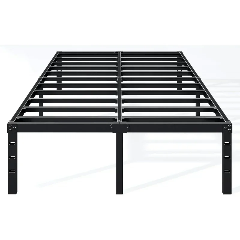 14 Inch - Sturdy Platform Metal No Box Spring Needed Heavy Duty Queen Size Bed Frame Easy As