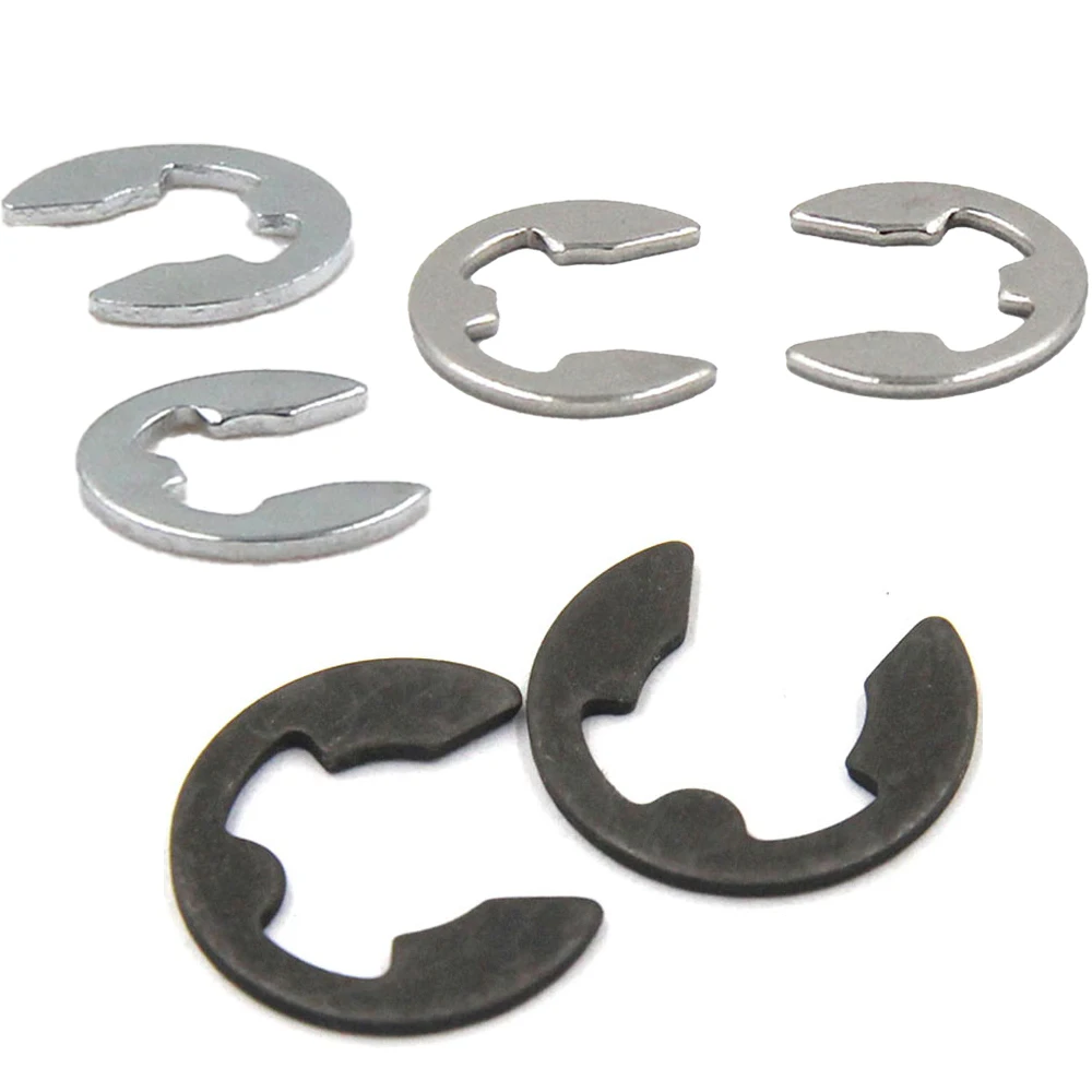 

5-50Pcs/Bag M0.8-M15 Carbon Steel 65Mn and Stainless Steel 304 E Rings Clip Circlip Elastic Seals Snap Retaining Washers