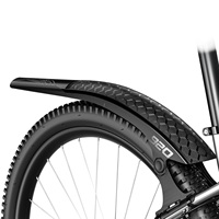 Enlee Quick Release Mudguard for MTB Rear Wheel Bike Rear Lightweight PVC Hard Shell Mudguard Adjustable Black MTB Bicycle Fende