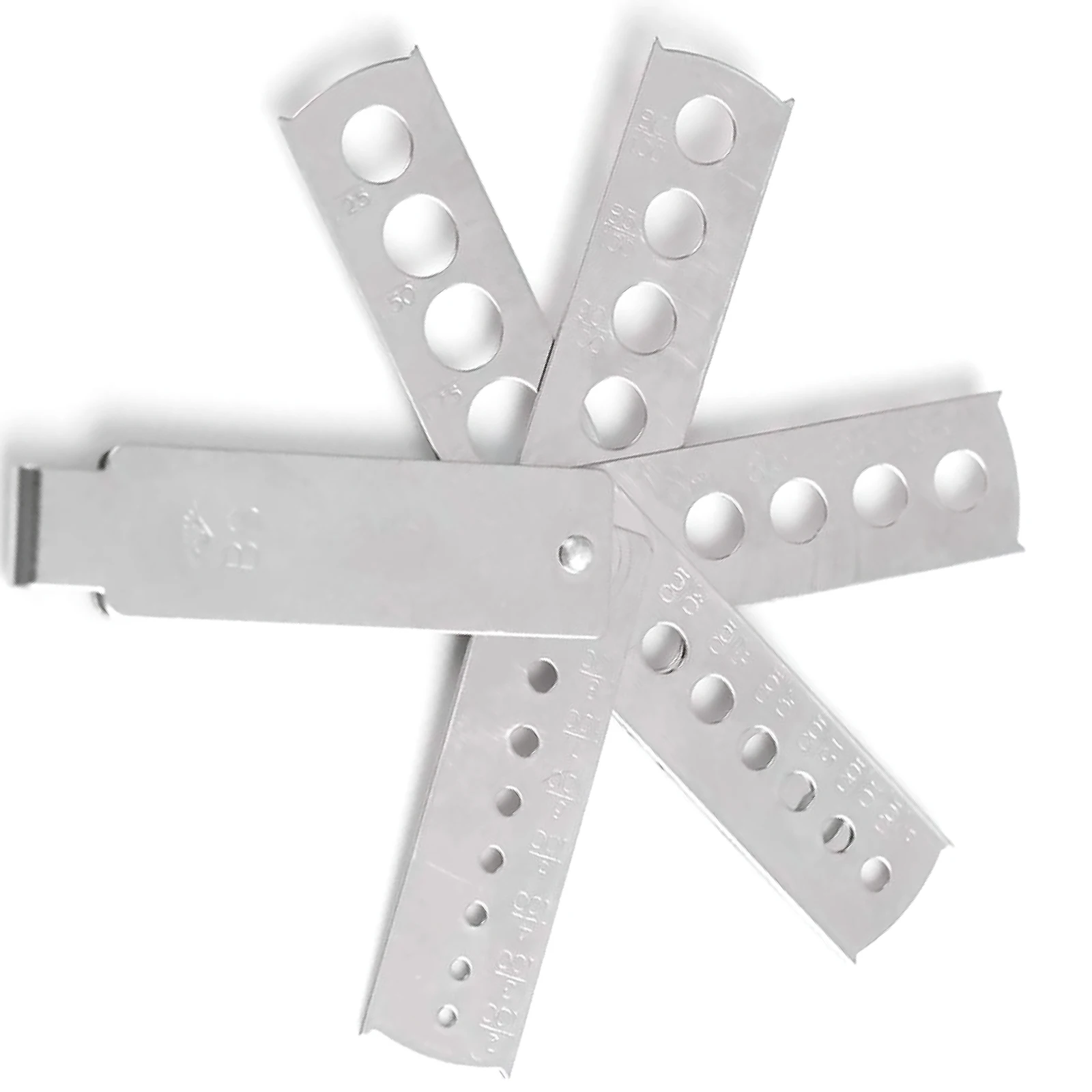 Professional Stainless Steel Diamond Gem Fan Gauge Stone Measuring Tool Jewelry Equipment Accessory Jewelry Making Tools