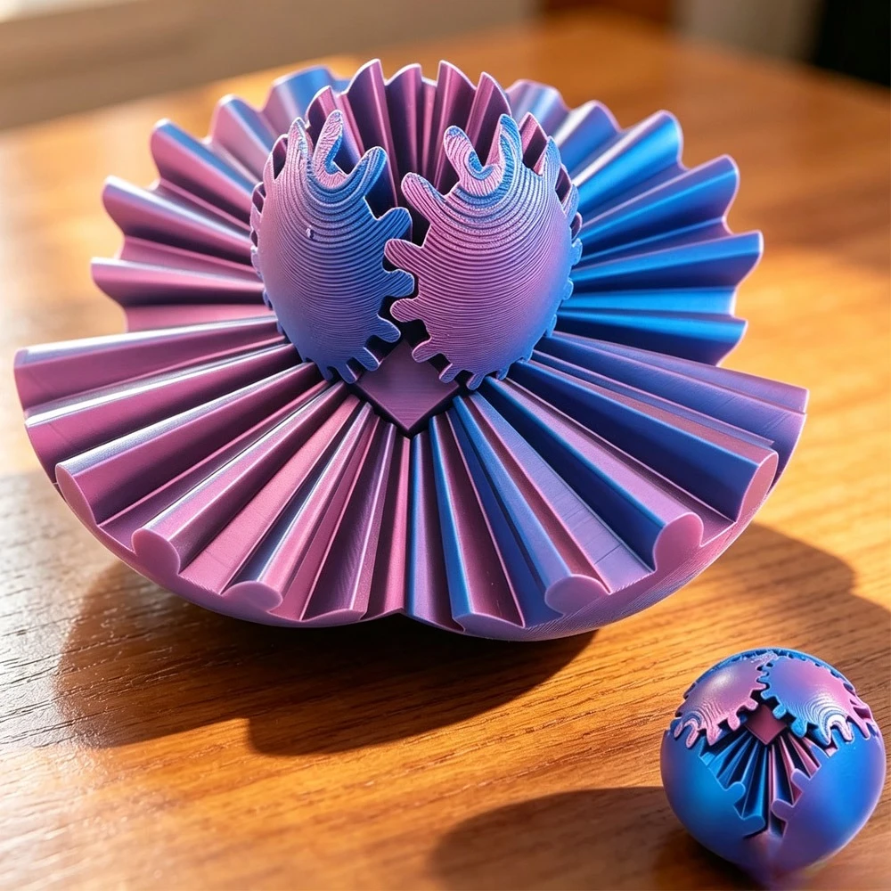 3D Printing Gears - 3D Printed Gear Ball Spin Decompression