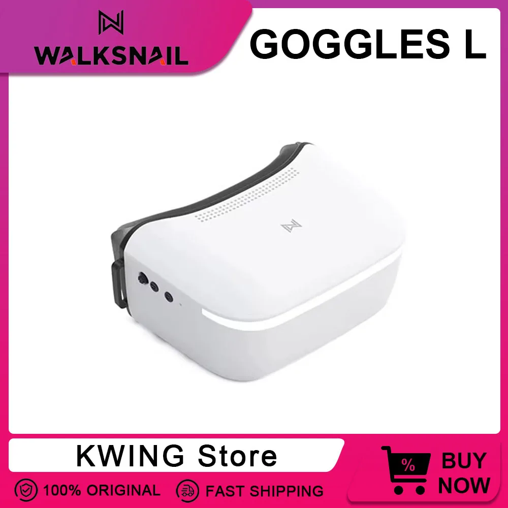 

CADDX Walksnail Avatar HD Goggles L 1920x1080 4.5 Inch LCD High-Definition Large Screen 6v-25.2v Input 4km Distance Tracking