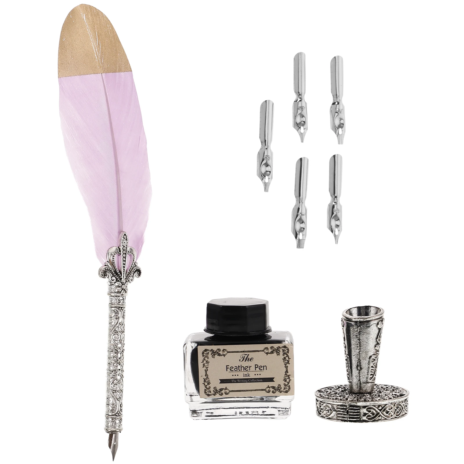 

Pen Set Beginners Fountain Ink Creative Quill Painting Dip Vintage Style Calligraphy Practice Business