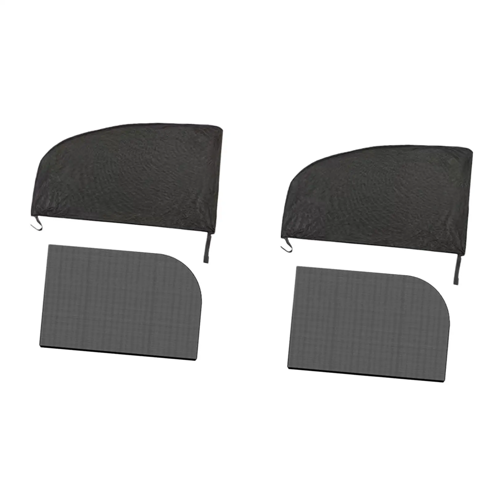 4 Pieces Generic Car Window Shades for Baby Black for Kids Tints Family