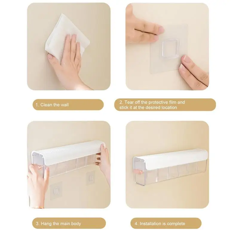 Household Dustproof Wall Mounted Storage Box Underwear Bra Socks Ties Storage Container Divider Drawer Wardrobe Boxes Detachable