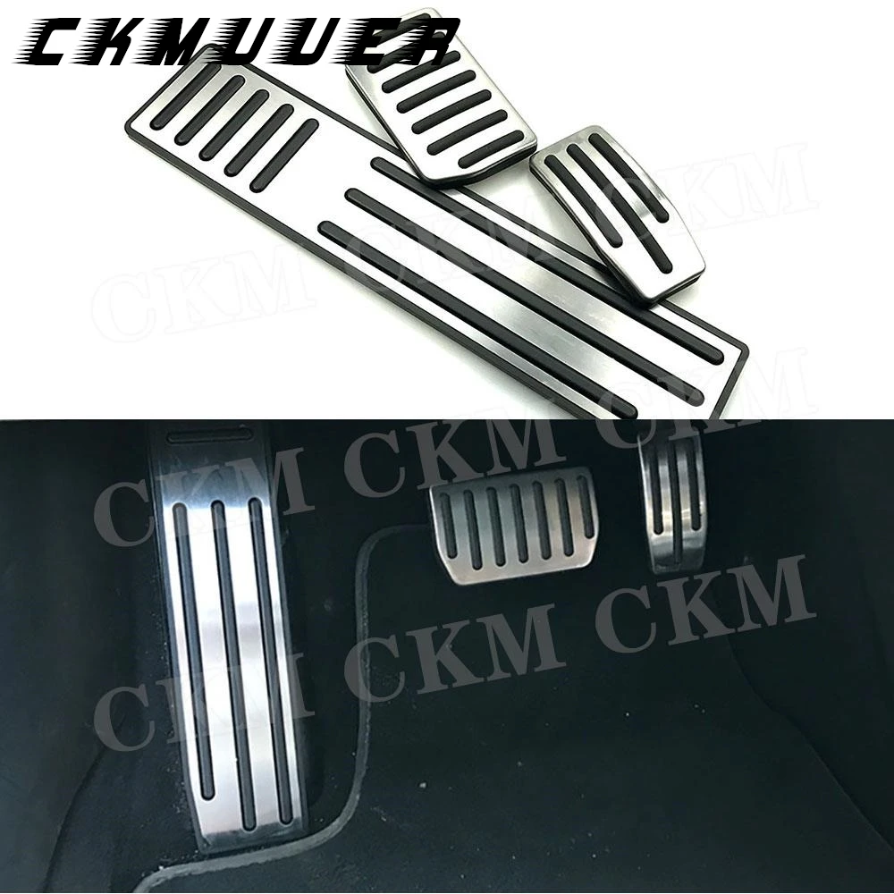 

CKMUUER для Tesla Model X автомобильные накладки на педали, чехлы для модели S, аксессуары, алюминиевый сплав, педали акселератора и тормоза