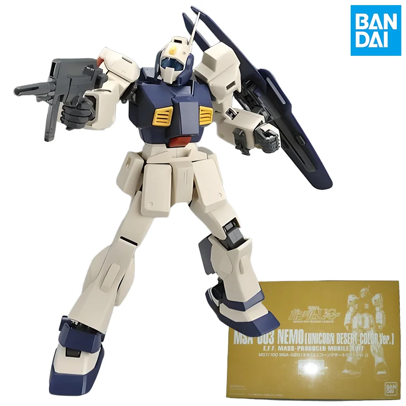 

Bandai Original MODEL KIT GUNDAM MG 1/100 MSA-003 NEMO Anime Action Figure Assembly Model Toys Collectible Model Ornaments