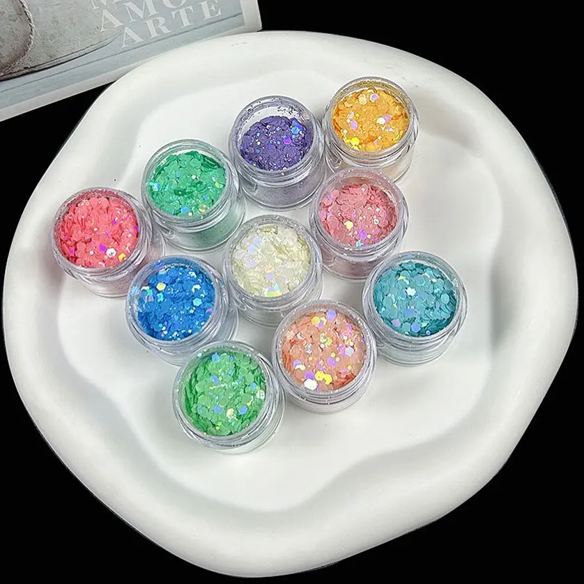 YTYIN all'ingrosso polvere sfusa acrilica per unghie sirena glitter colori metallici e al neon per decorazioni natalizie