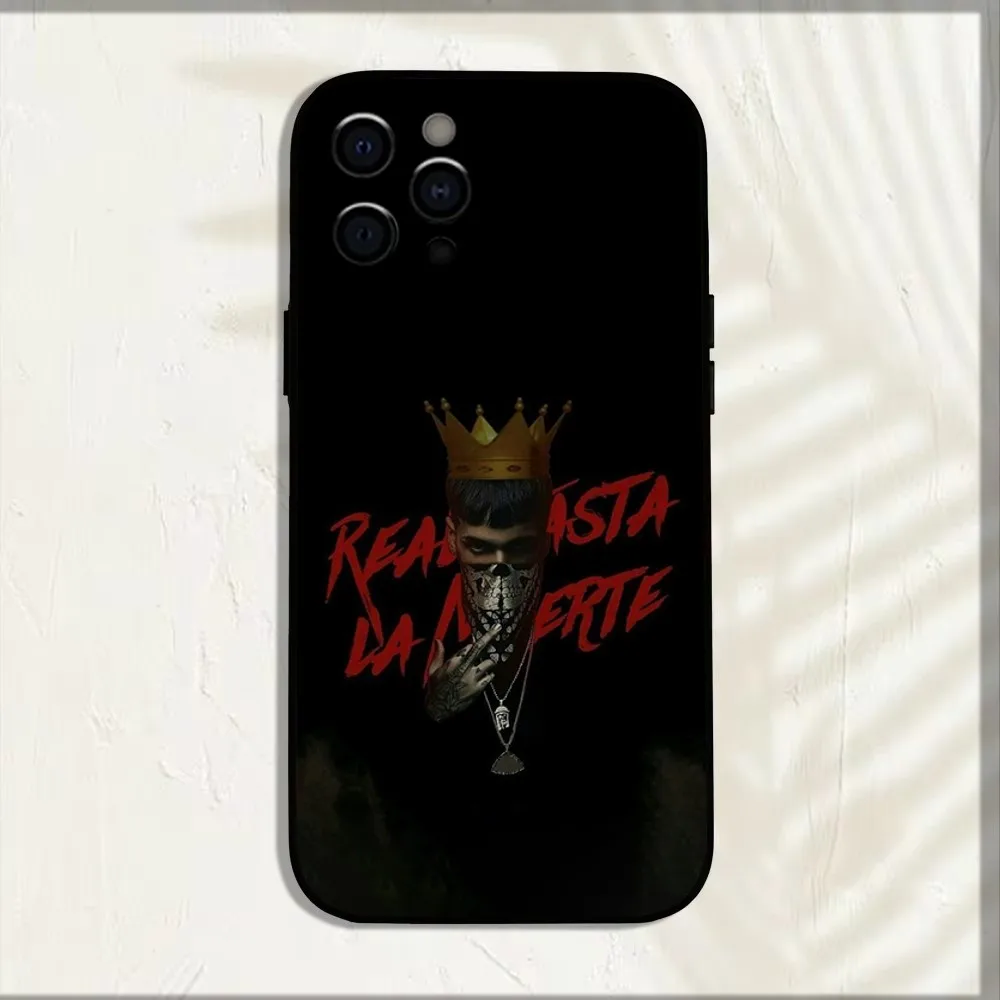 Rapper A-Anuel AA Real Phone Case For iPhone 16,15,14,13,12,11,Pro,X,XS,Max,XR,Plus,Mini Soft Black Cover