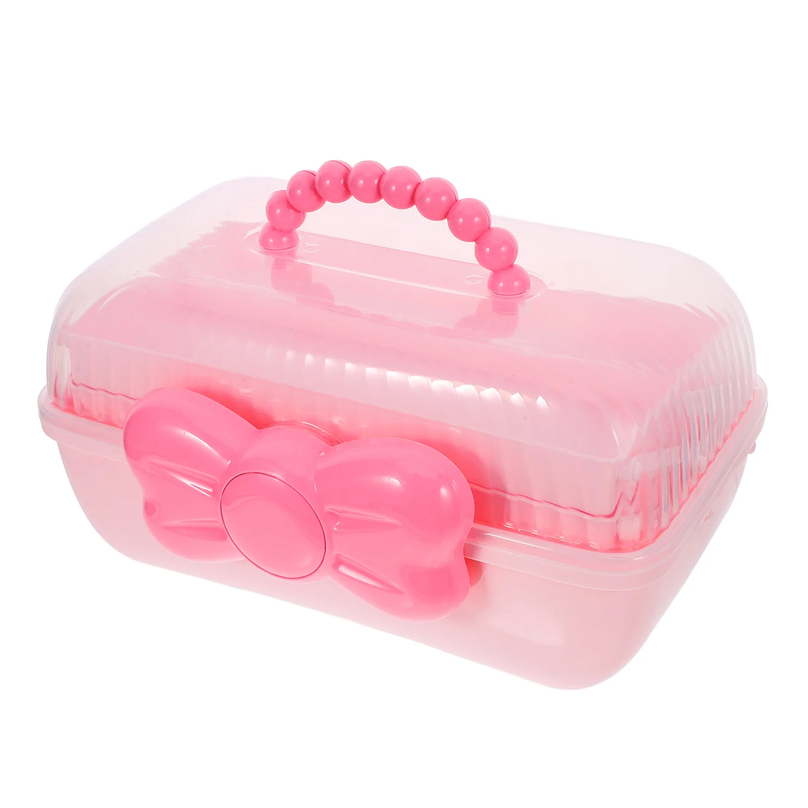 

Portable Storage Hair Accessories Organizer 3 Layers Acrylic Jewelry Box Clip Container for Girls Hair Decor Organizer