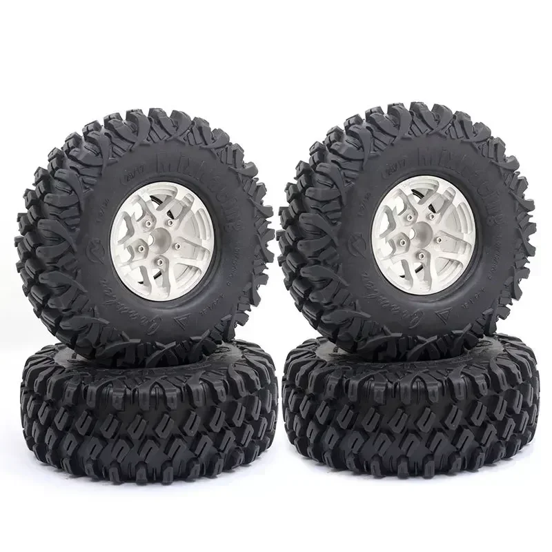 

Резиновые шины для захвата грязи 120 мм, 1,9 дюйма для 1:10 RC Crawler Axial SCX10 90046 90047 TRX-4 Defender G500 TRX6 G63 YIKONG